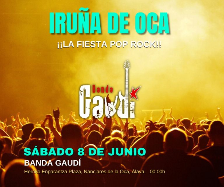 Concierto del grupo Banda Gaudí en la primaver cultural 2024 de Iruña de Oca